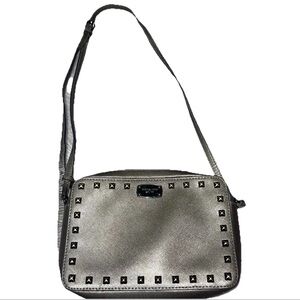Michael Kors Studded Metallic Chic Classic Crossbody Y2K Grunge Indie Sleeze